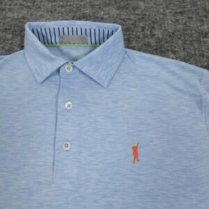 Tasc Performance Polo Shirt Mens Small Light Blue‎ Bamboo Blend Casual Soft Golf